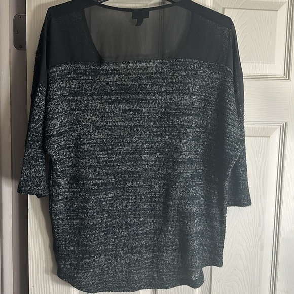 Mossimo mixed material knit top size XL - Picture 6 of 9